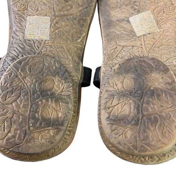 Patrizia Spring Step Gadelina Black Thong Slingback Sandals Flats Shoes 39 8.5 - Picture 14 of 16